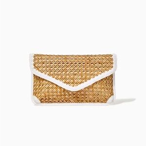 Lilly Pulitzer St. Barts Cane Clutch Bag Purse